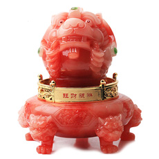 精品仿红玉摆件★秘法九转乾坤之旺财貔貅★招财聚宝辟邪化煞镇宅