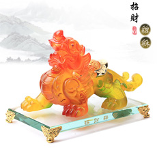 开光仿红玉貔貅摆件★时尚家居装饰品貔犰摆设★招财辟邪镇宅