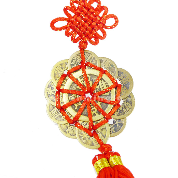 铜梅花十帝钱挂件车挂★镇宅辟邪之宝★化煞化官非是非
