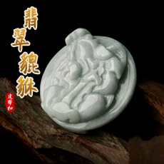 翡翠貔貅皮带扣★男士佩戴貔貅腰饰