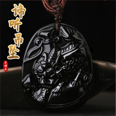 黑曜石圣运谛听吊坠★属狗属马属虎属兔吉祥物