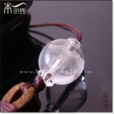 白水晶生肖手机链★生肖牛-男款