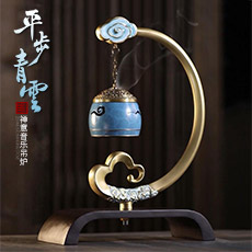 平步青云音乐香炉吊炉★禅意空间盘香炉吊式悬挂创意摆件